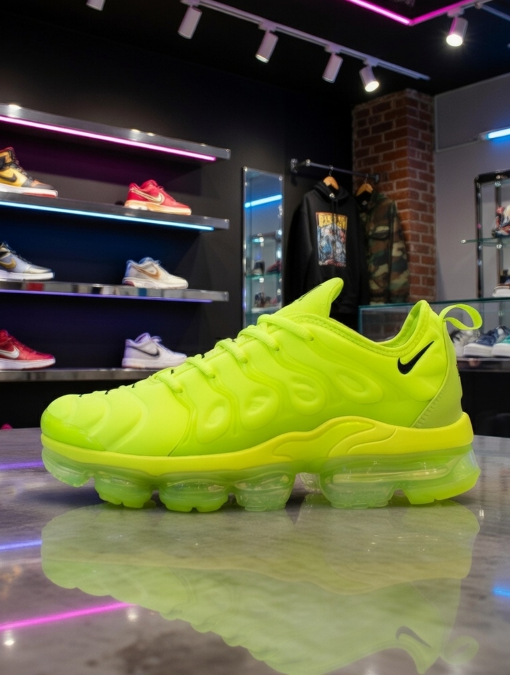 Nike Air Max Vapormax Green 🍏 Volt Men Sneakers Plus Men Sneakers